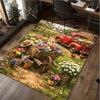 1Pc Truck Field Print Rug - home decoration Carpet For Living Room Bedroom Flooring Computer Chair Area Rug