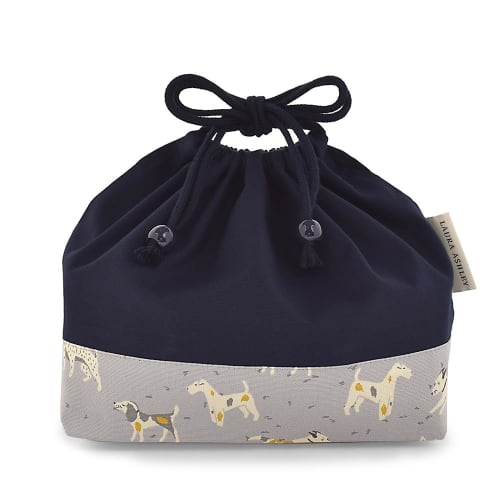 COLORFUL CANDY STYLE/LAURA ASHLEY Kindergarten/School Entrance Series 3-Piece Drawstring Bag Set (DOGS) - Gym Bag, Lunch Bag, School Lunch Bag - Perfe