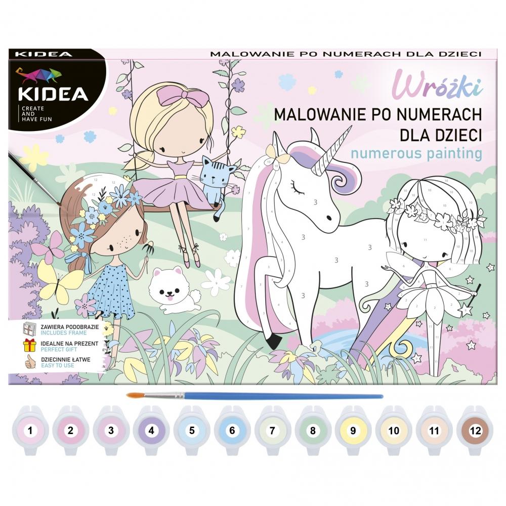 Kidea Fairies Magical paint by number picture for creative people