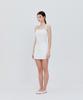Not Your Rose Lace Frill Mini Dress (Ivory)