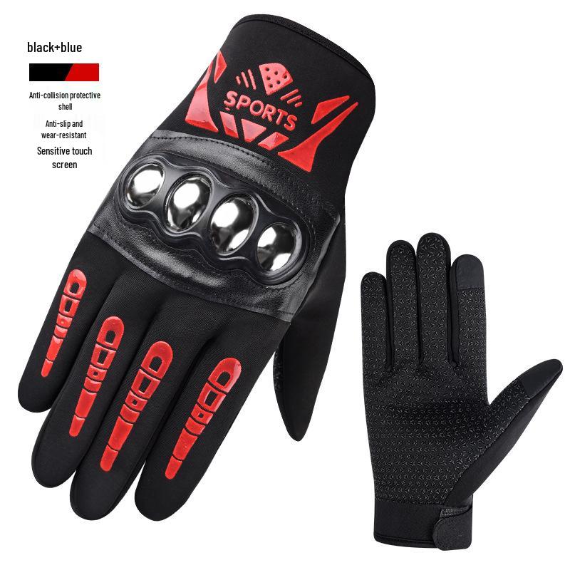 Men's Non-slip Motorcycle & Electric Vehicle Riding Gloves for Outdoor Use