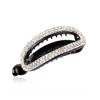 Women Fashion Hollow Rhinestone Hairpin Banana Clip Hairclip Ponytail Holder