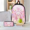 3Pcs Super Sonicos Prints School Bags Set For Kids Pencil Boxes Backpack Sets With Lunch Box For School Students Knapsack