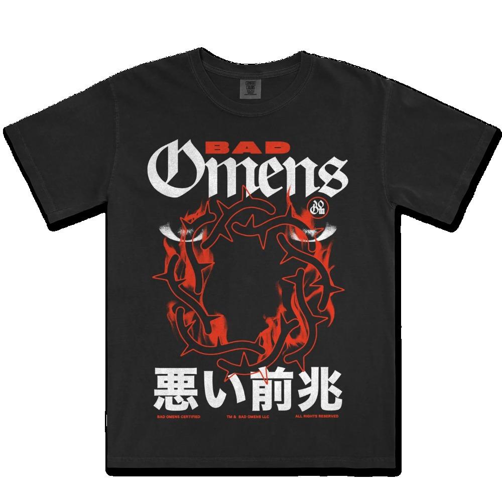 

Американский европейский тренд группа мужская женская футболка Bad Omens оверсайз мужская женская унисекс с коротким рукавом Y2k топ футболки мужская одежда XXXL