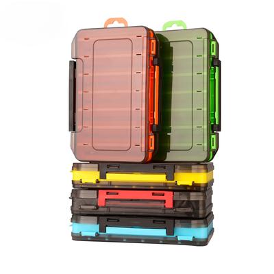 Fishing Tackle Box Lure Storage 14 Compartments Fishing Accessories Lure Hook Storage Case Double Sided Fishing Tool Organizer Boxes Baits Container