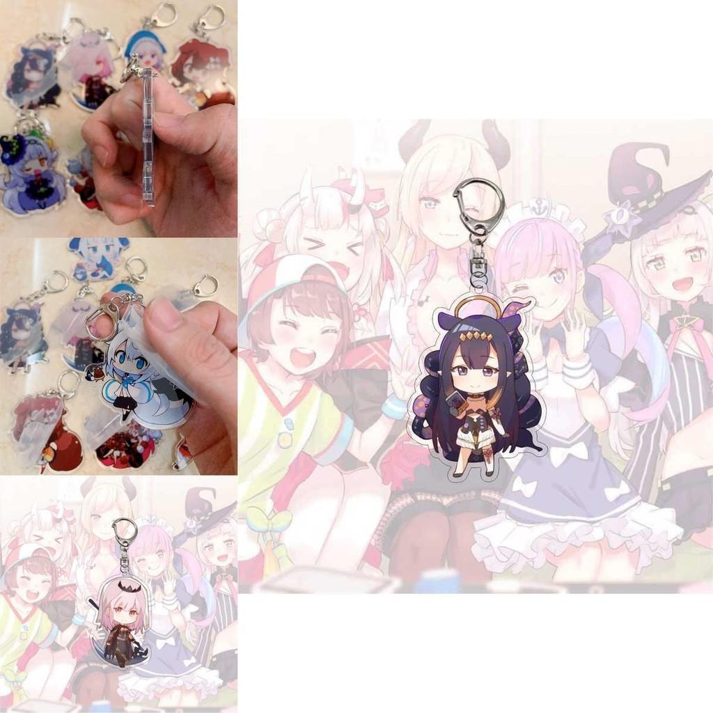 Exquisite Hololive Vtuber Acrylic Keychain Pendant With Beautiful Character Designs For Collectors