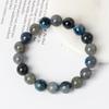 5A Blue Strawberry Quartz Bracelets for Women Fashion Blue Crystal Clear Round Beads Lovers Strand Bangles Natural Stone Jewelry