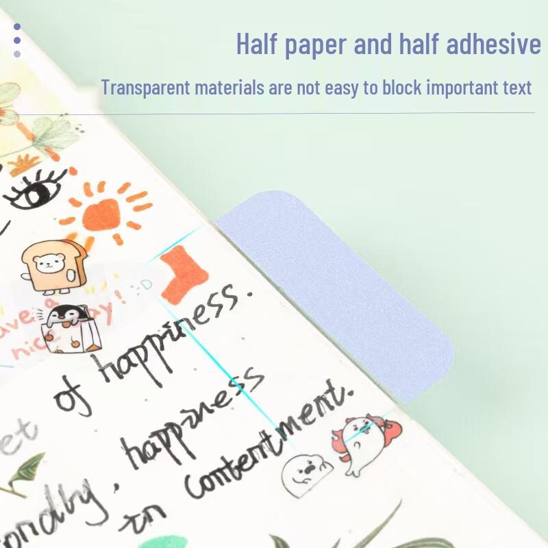 Deli 21537 Transparent Index Tabs