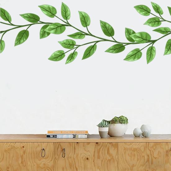 Flowers Wall Decals Peel And Stick Removable Floral Art Wall Stickers for Living Room Girls Room Nursery Bedroom