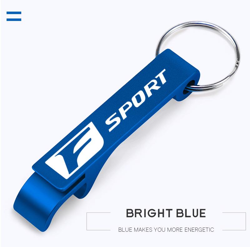 1Pcs Portable Beer Bottle Opener Car Logo Keychain Ring For Lexus FSPORT LBX NX RX 350h 450h ES UX 300e GS GX IS LS LX CT LC RC
