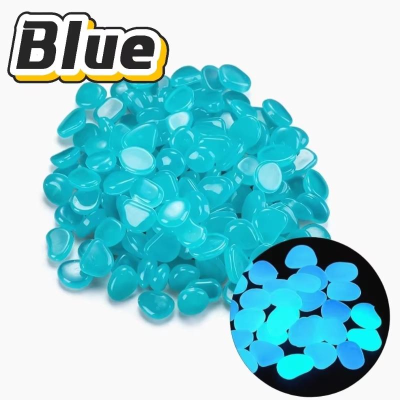 New Luminous Stones Glow in The Dark Pebbles Stones Fluorescent Rocks for Fish Tank Aquarium Aquatic Landscape Home Decor 1cm