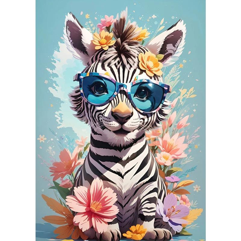 

Elephants Pandas Unicorns Bears Sheep Deer Cute Animal Cubs Poster Print Wall Art Picture Canvas Painting Living Room Decor Gift 21X30CMNo Framed