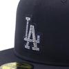 New Era 59FIFTY Rhinestone MLB ONSPOTZ Special Edition LA Navy 7 59Fifty Rhinestone Logo MLB Los Angeles Dodgers 1/2