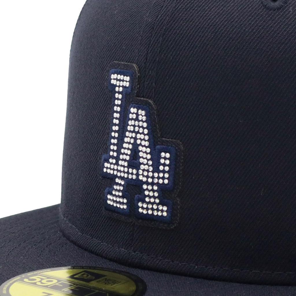 New Era 59FIFTY Rhinestone MLB ONSPOTZ Special Edition LA Navy 7 59Fifty Rhinestone Logo MLB Los Angeles Dodgers 1/2