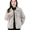 Winter New Middle Aged Warm Wool Coat Mother's Noble and Fashionable Imitation Mink Fleece Loose Coat