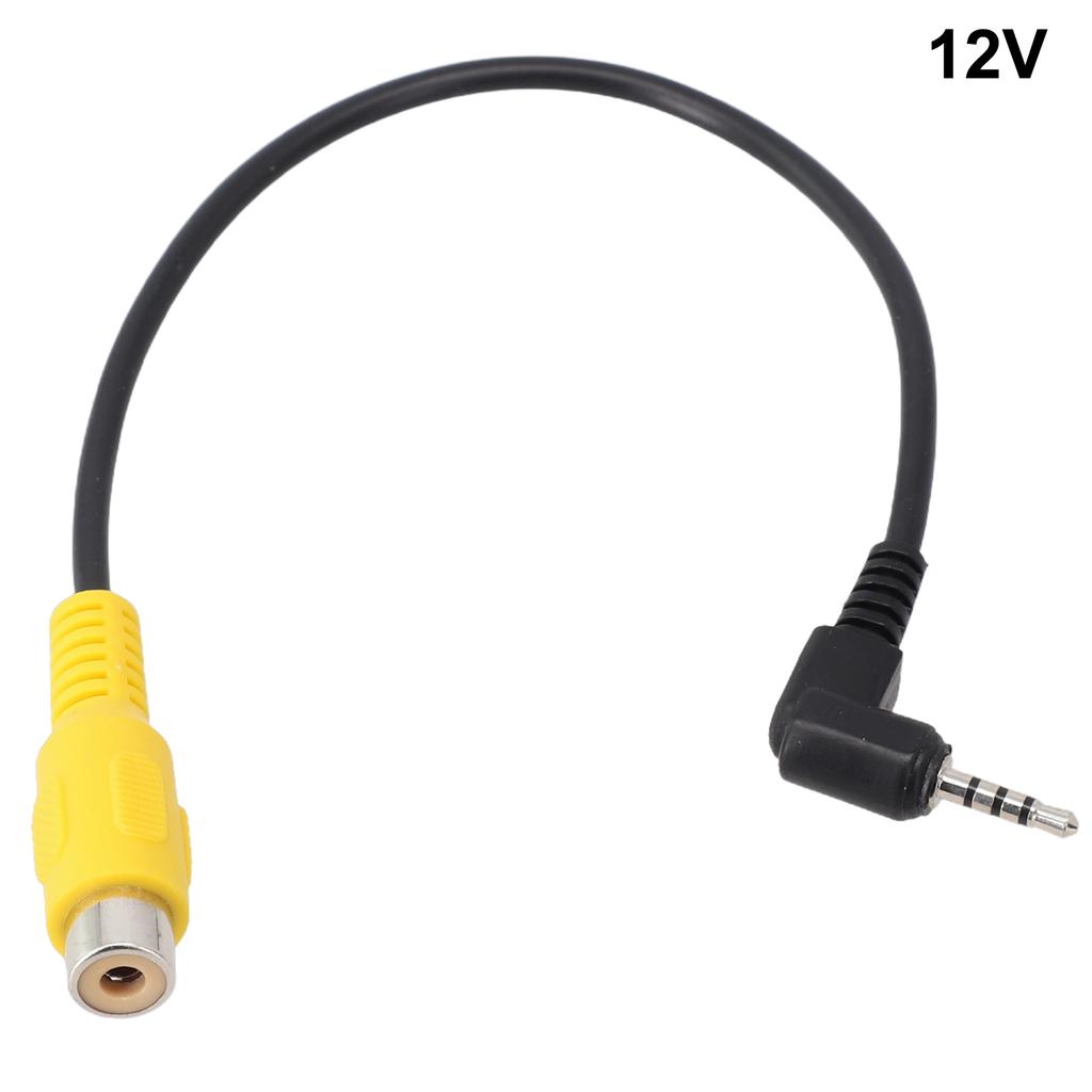 RCA To 2.5mm AV Converter Cable Car Rear View Reverse Parking Camera To Car DVR Car Navigation Cable GPS Camera Conversion Cable
