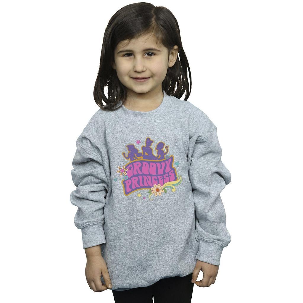 Disney Girls Princesses Groovy Princess Sweatshirt