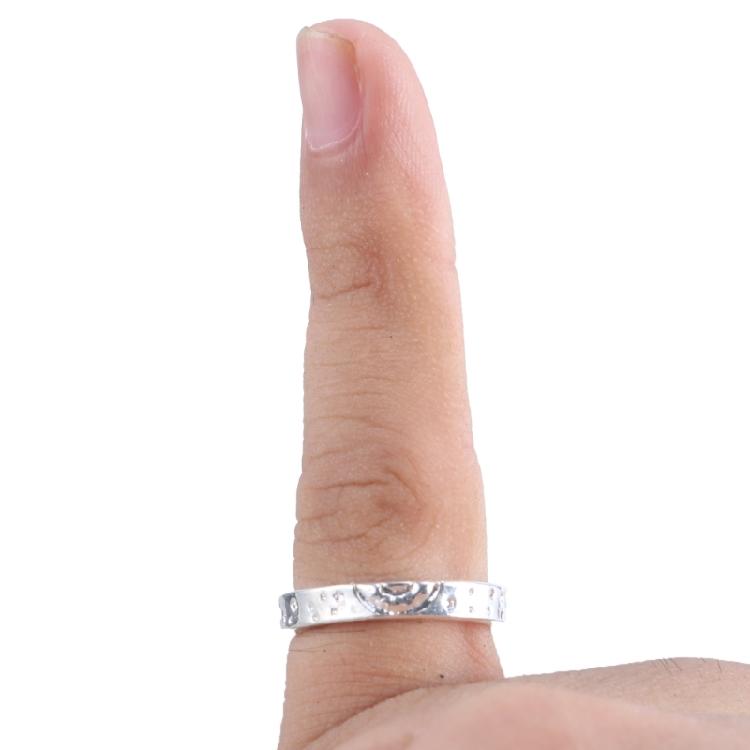 2Pcs Corrosion Pattern Open Rings Stackable Sun Moon Rings Set Women Ornaments