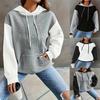 Winter Oversize Hooded Sweatshirt for Women Cotton Thickened Loose Casual Pullover Long Sleeve Top