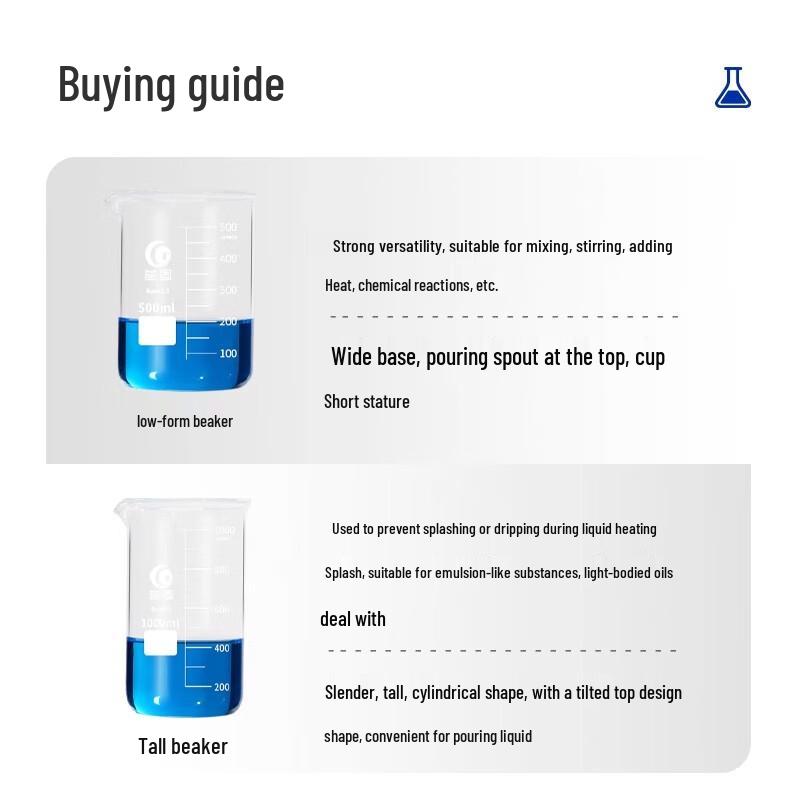 Leigu Glass Beaker, Low Form