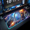 Gene Mouse Pad RGB Gaming Mousepad Big LED Pad PC Desk Mat Luminous Mouse Pad Large Keyboard Mats Table Rug With Backlit