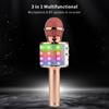 Tragbares kabelloses BT-Mikrofon mit steuerbaren LED-Lichtern 3-in-1 Multifunktionale Handheld-KTV-Mikrofon-Lautsprechermaschine Geschenke für Kinder Singspielzeug