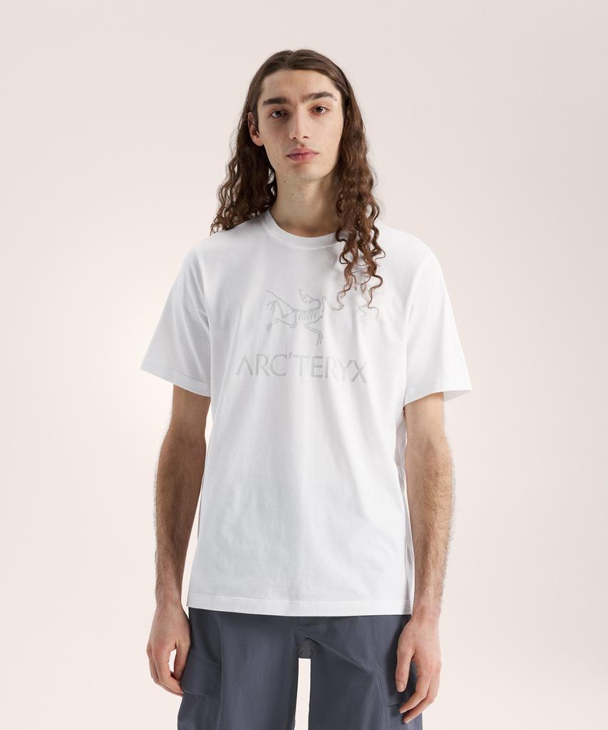 Akeuteligseu Arc Word Logo Ss Men'S - White Light / Solitude / Atqsm07991