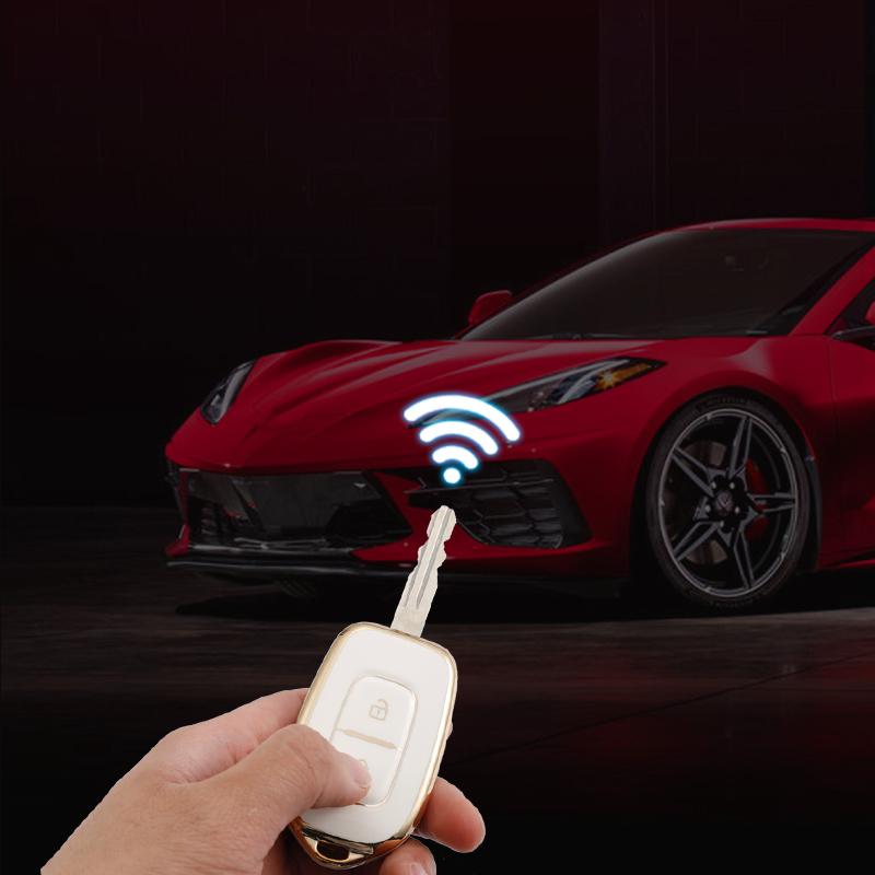 2 Button TPU Car Remote Key Fob Cover Case for Renault Kwid Traffic Symbol for Dacia Sandero Logan Duster 2016 2017 2018 Shell Accessories