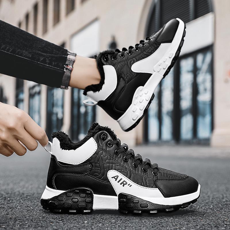 Winter Herren Sneakers Warme Baumwollschuhe Gepolsterte Verdickte Casual Sneakers Herrenschuhe
