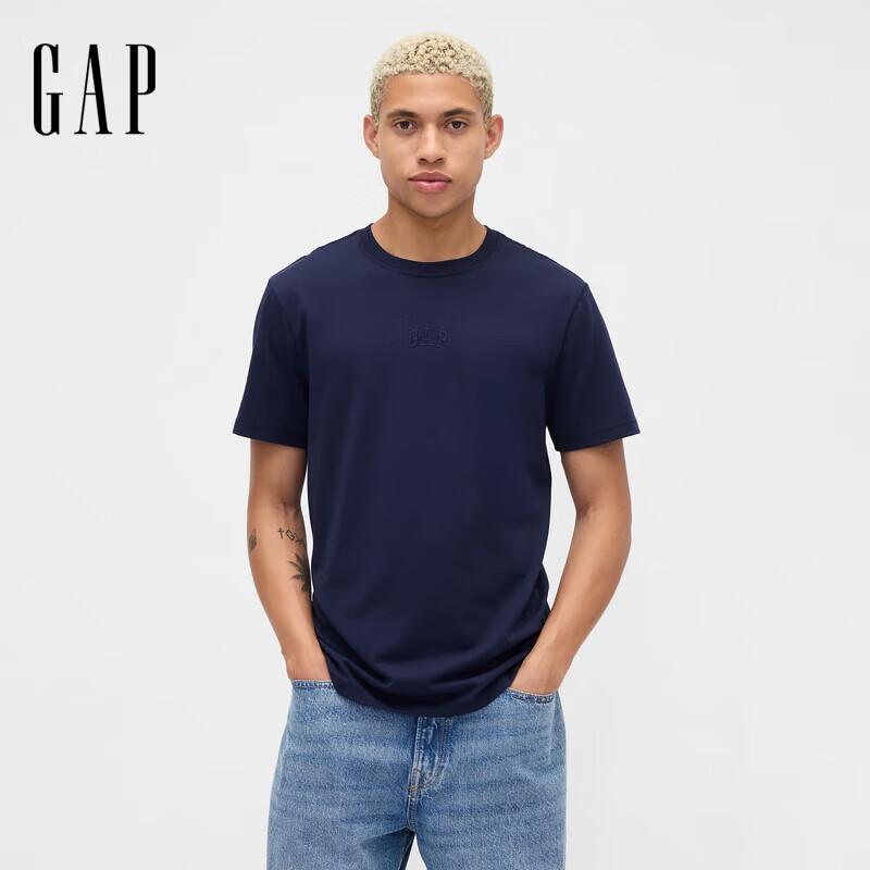 GAP Cotton Logo Embroidered Short-Sleeve T-Shirt L