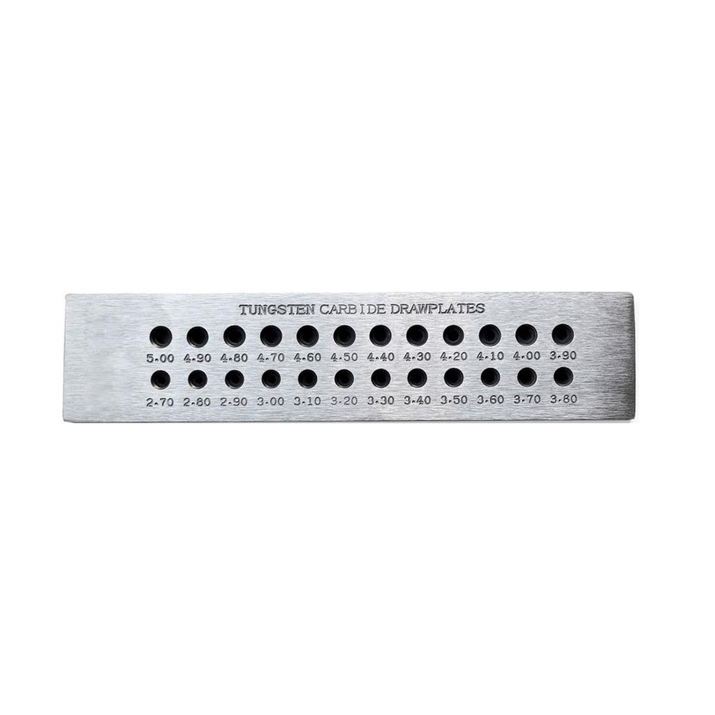 Jewelry Wire Drawplate Wire Shaping Tool Carbon Steel Wire Shaping Plate Jewelry Crafting Tool for Jewelry Making