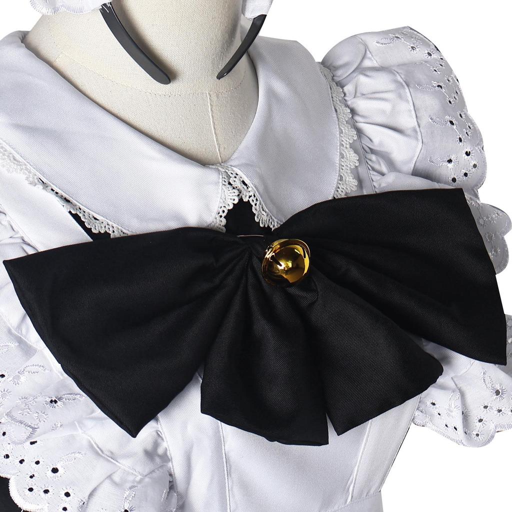 Cute Lolita Bunny Maid Cosplay Dress - Black & White