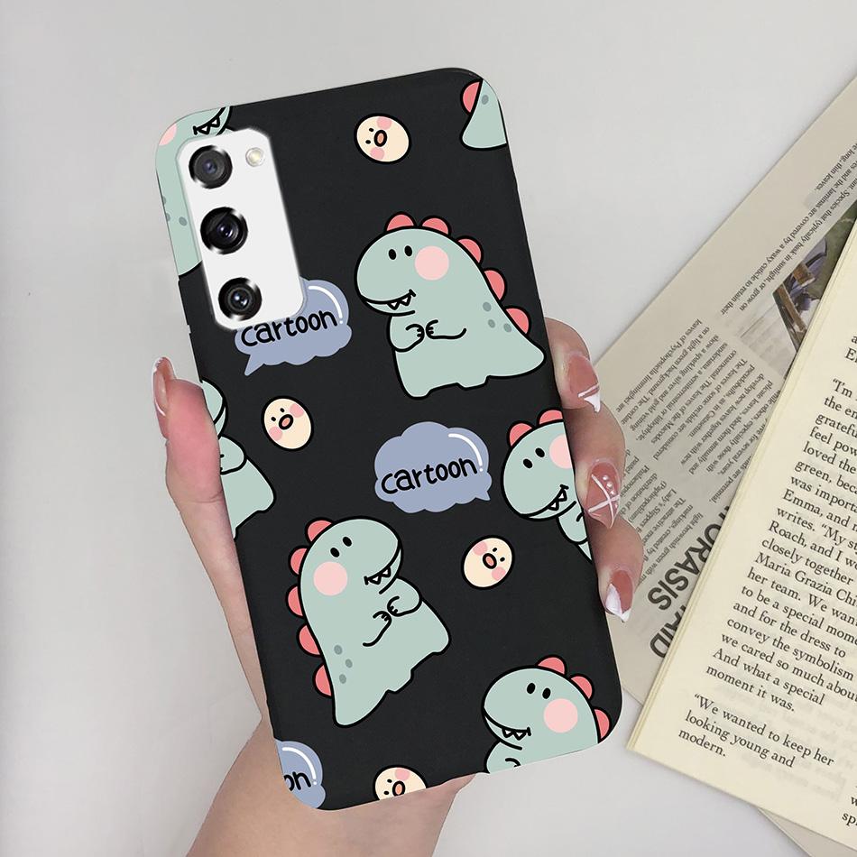 Case for Fundas Samsung Galaxy S20 FE S 20 FE S20FE Case Samsung S20 FE Phone Silicone Flower Cute Soft Back Cover Cases Bumper