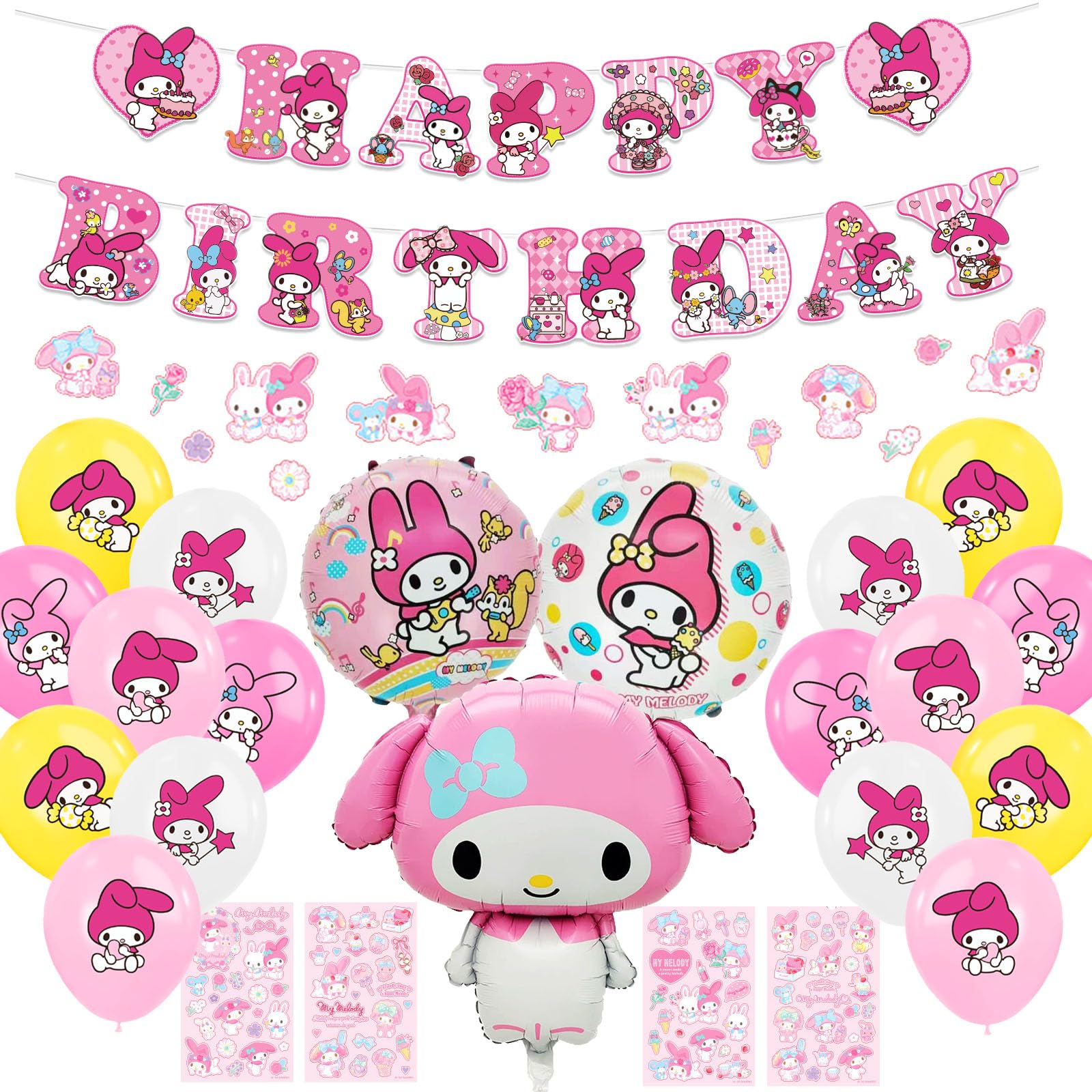 

Birthday Character Birthday HAPPY BIRTHDAY Aluminum Party Stylish Wall Birthday Birthday Decorations Decorations, Balloons, Decorations, Banner, розовый