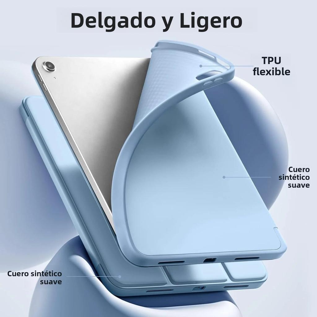 Case for iPad (A16) 11th Generation 11 Inch , iPad 10th Generation 10.9 inch , Auto Wake/Sleep, Slim Trifold Stand Cover