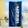 Football Messi Personalized Name Beach Towel Super Soft Microfiber Quickdry Fabric