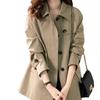 Short trench coat textured coat spring fashion high sense spring and autumn women's clothing autumn women's