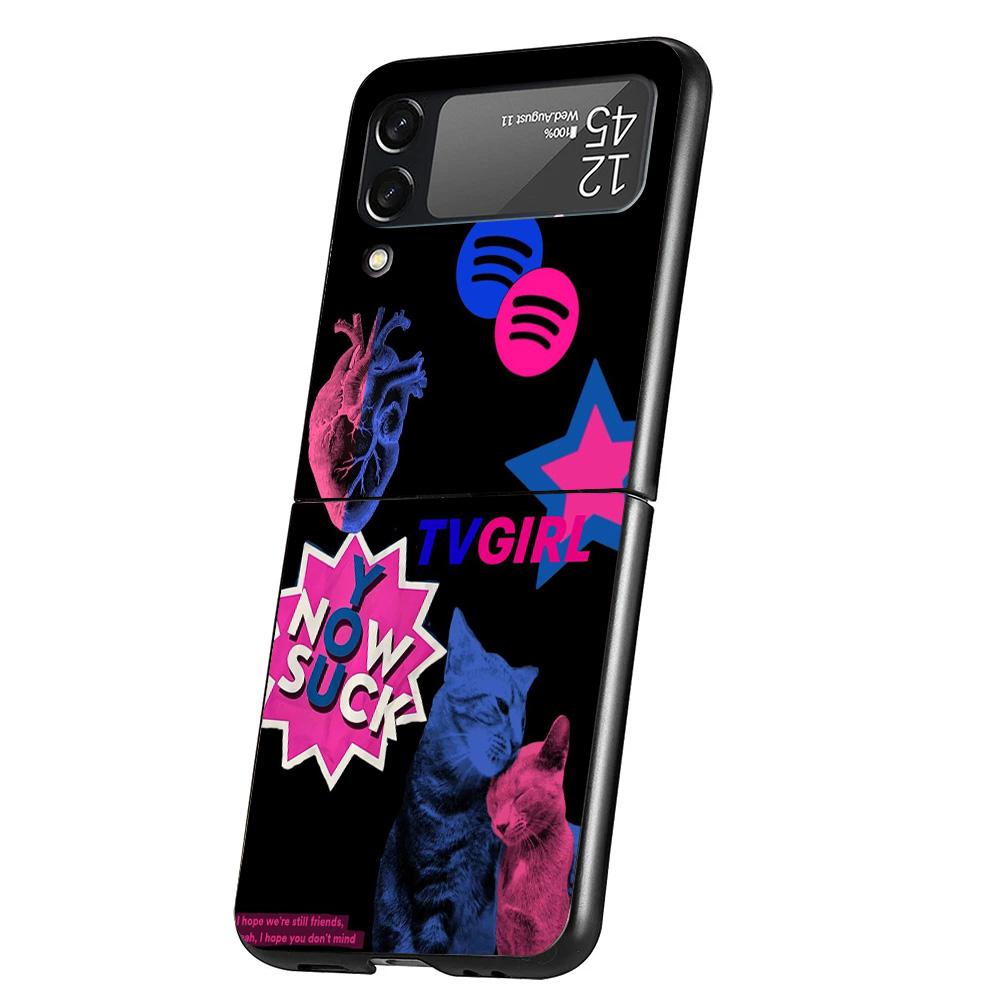 TV Girl Album Cover Phone Case For Samsung Galaxy Z Flip 7 6 5 4 3 5G Flip7 Flip6 Flip5 Flip4 Flip3 Black Fundas Shell