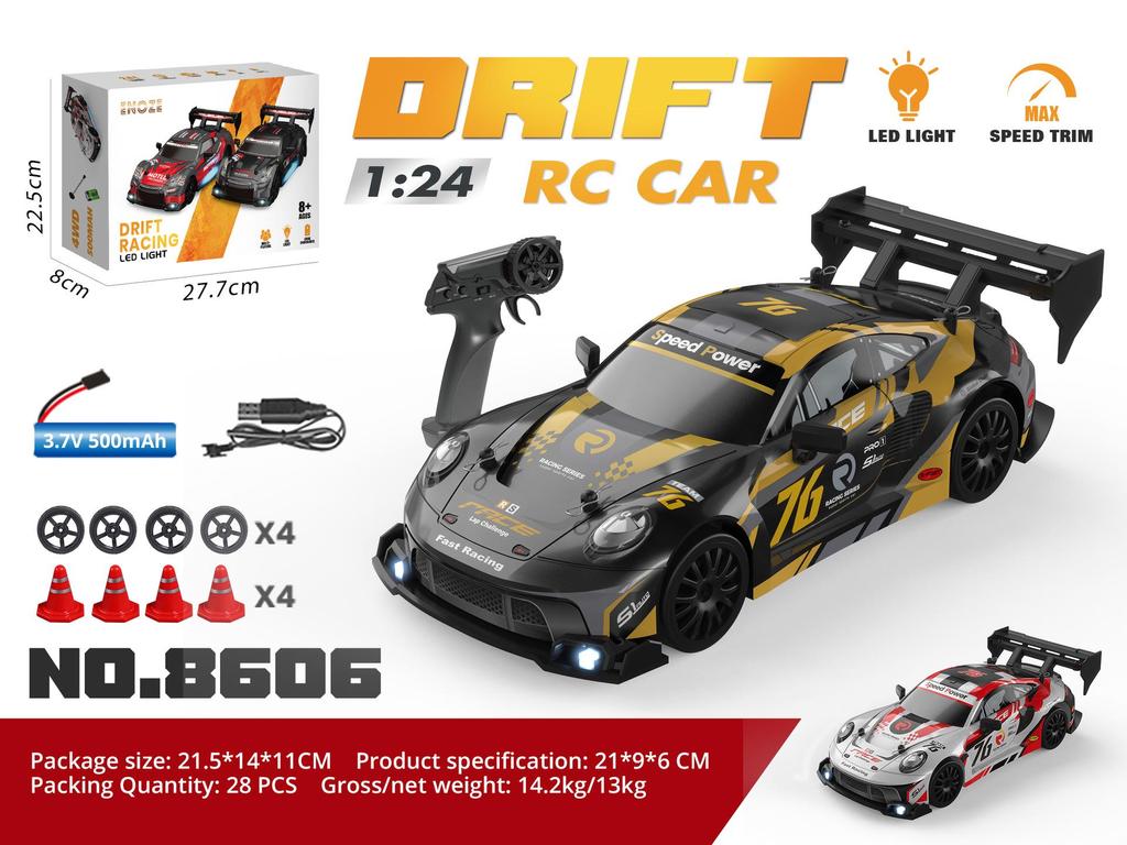 AE86 RC High-Speed Drift Car: Four-Wheel Drive, Drop-Resistant, Children's Remote Control Racing Model Toy