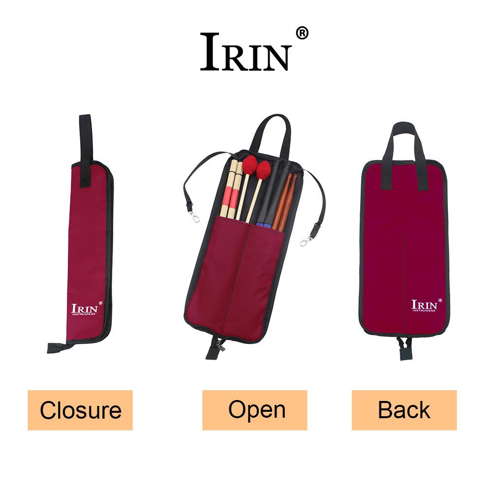 IRIN DrumStick Bag Ethnic Style Oxford Cloth Drumstick Thicken Case Large Capacity Handbag Percussion Instrument Durable Parts
