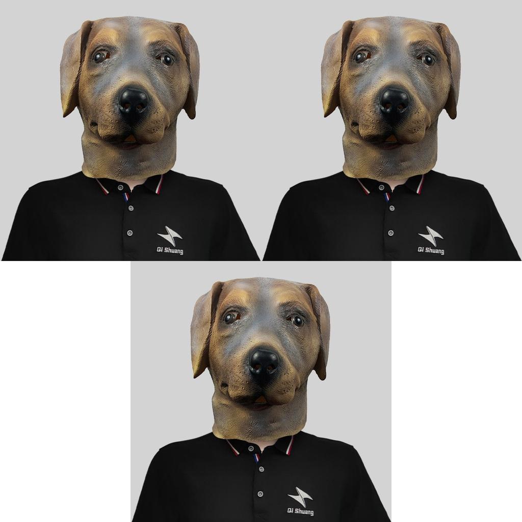 Adorable Labrador Dog Head Mask Cute Animal Costume For Halloween Party Fun Events