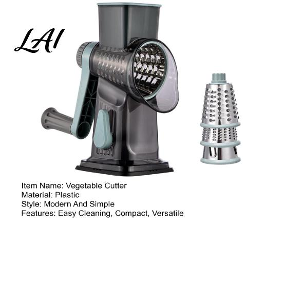 Kitchen Slicer Handheld Roller Vegetable Shredder Stainless Steel Blades BPA-free Tool Food