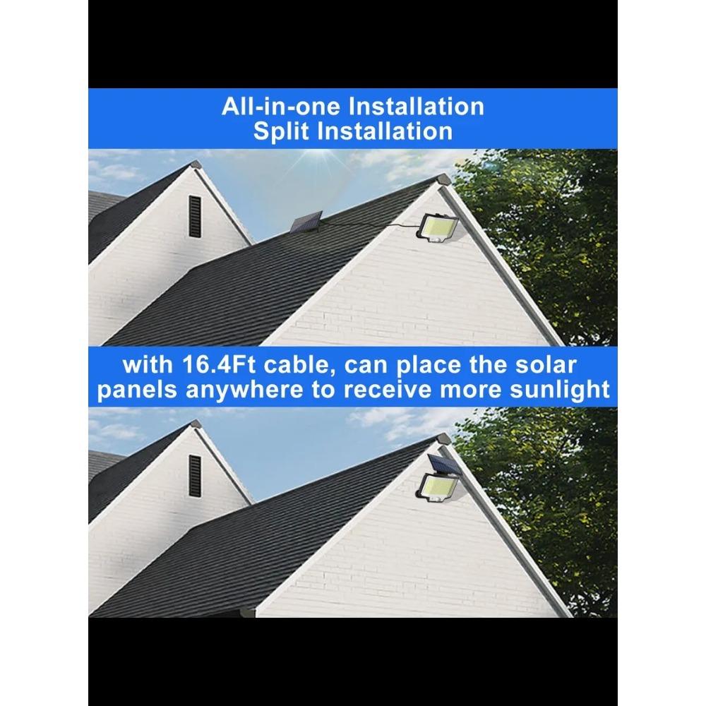 240LED solar LED Motion Sensor Light with Remote Waterproof Security Flood Light for Patio Garage Porch Yard