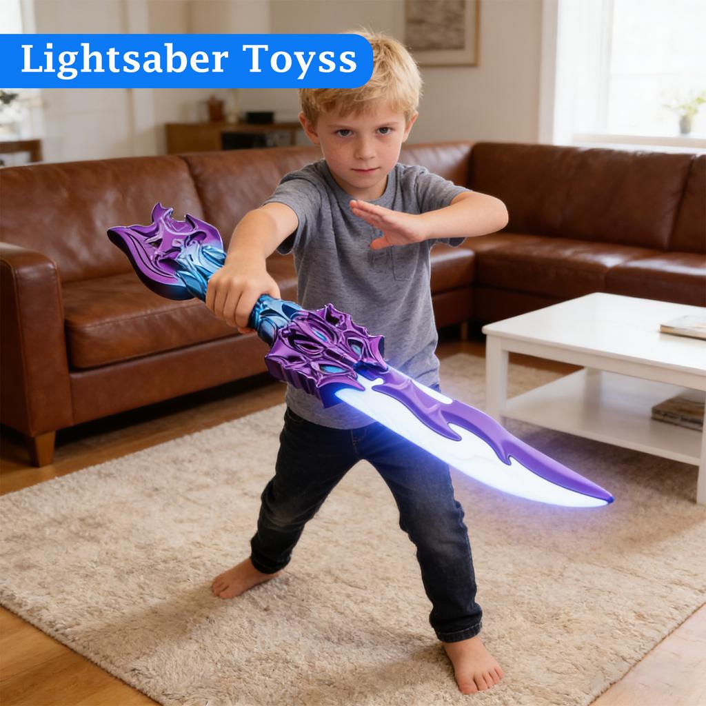 Folding Lasers Blades Light-up Toy, Telescopic Cool  Toy