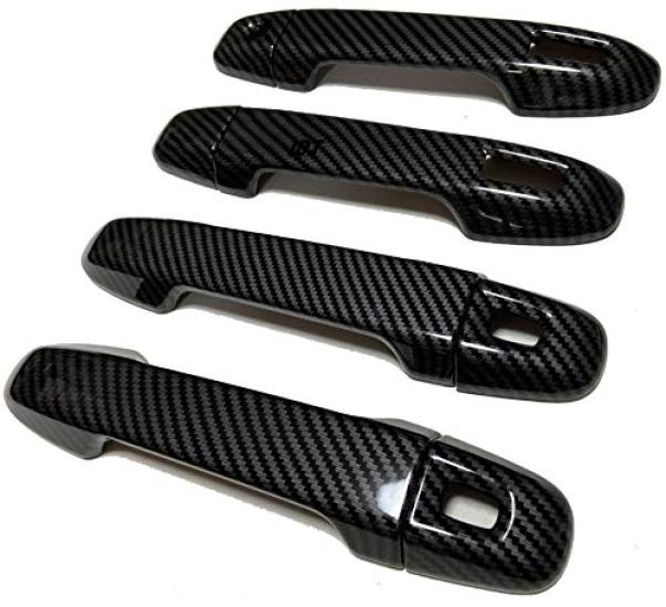 

Carbon fiber door handle covers and garnishes for the new 30 Series Alphard and Vellfire and models with power slides on both Includes a mini (pre-