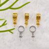 Chiusura a Testa Melon Seed in Argento Sterling S925 da Incollare per Collane con Ciondoli di Perle, Agata, Giada