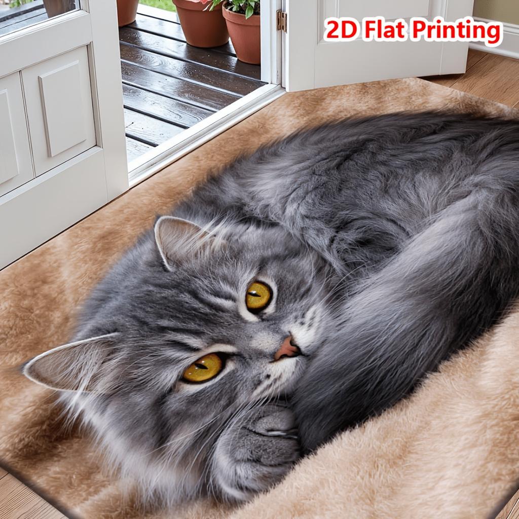 1Pcs Anti Fatigue Kitchen Rugs, Fun Door Print Waterproof Non-Slip Thick Cushioned Mat Comfort Standing Mat