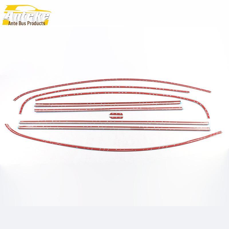 S60L Stainless Steel Window Trim Anti-Scratch Scuff Bright Strip Accessory