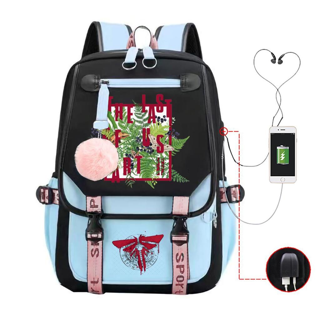 The Last of Us Printed Youth Leisure Travel Backpack Multifunctional Student School Bag