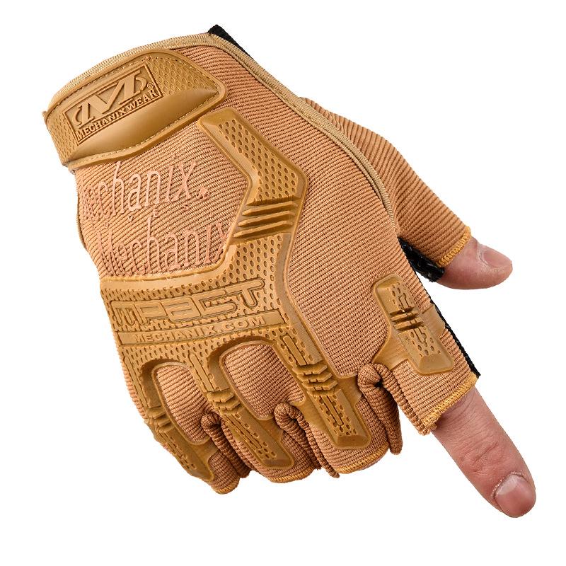 Tactical Half-Finger Men's Fitness Gloves - Non-Slip Summer Cycling & Outdoor Sports